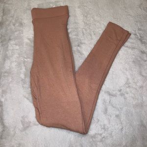 Naked Wardrobe High Waisted Tan Leggings